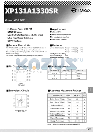 XP131A1330SR datasheet - XP131A1330SR