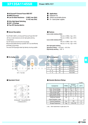 XP135A1145SR datasheet - POWER MOSFET