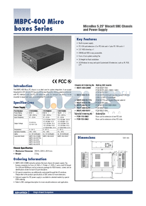 MBPC-400 datasheet - MicroBox 5.25