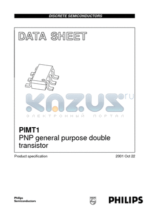 PIMT1 datasheet - PNP general purpose double transistor