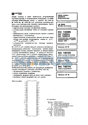 MC14011N datasheet - MC14009N