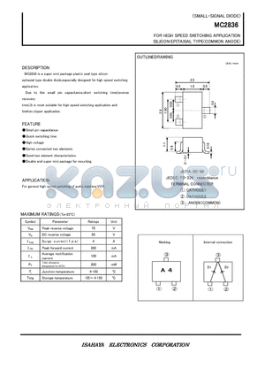 MC2836 datasheet - SMALL-SIGNAL DIODE