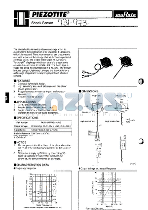 PKS1-4A1 datasheet - Shock Sensor