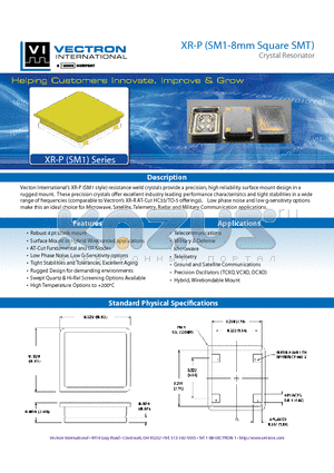 XR-P datasheet - SM1-8mm Square SMT