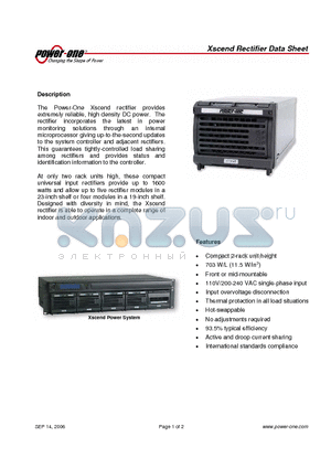 XR1424 datasheet - Xscend Rectifier