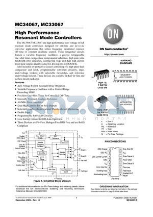 MC34067_09 datasheet - High Performance Resonant Mode Controllers