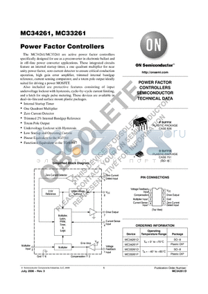 MC34261D datasheet - Power Factor Controllers