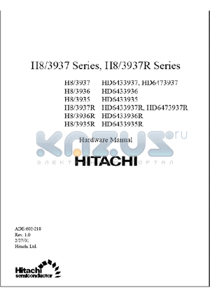 H8/3935 datasheet - Hardware Manual