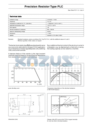 PLC-R010-5 datasheet - Precision Resistor