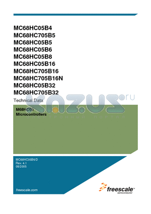 MC68HC05B5 datasheet - Microcontrollers