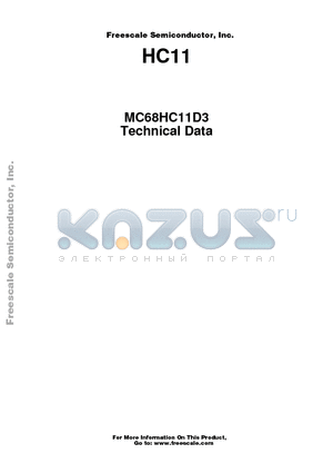 MC68HC11D3VFN1 datasheet - ROM-based high-performance microcontrollers