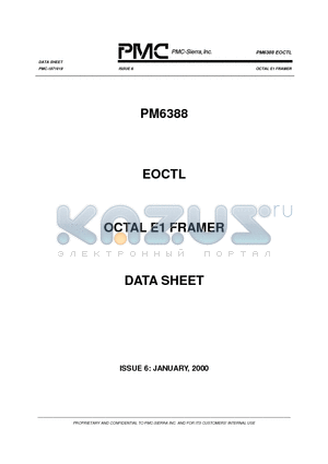 PM6388 datasheet - OCTAL E1 FRAMER