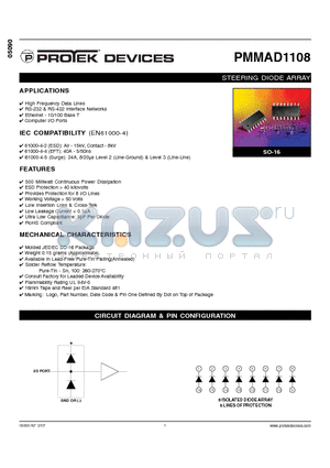 PMMAD1108-T13 datasheet - STEERING DIODE ARRAY