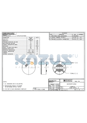 PNM-3546L-R datasheet - MICROPHONE