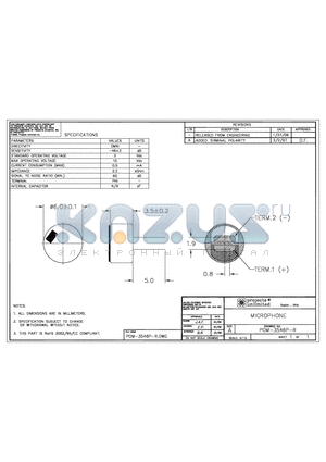 POM-3546P-R datasheet - MICROPHONE