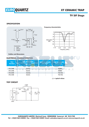 XT6.5MB datasheet - CERAMIC TRAP