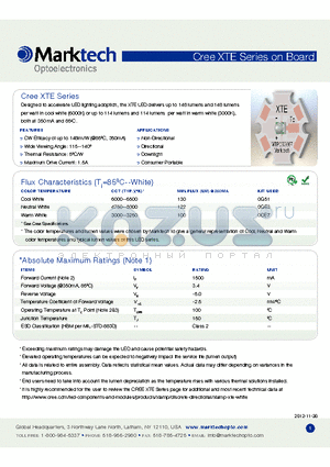 XTE datasheet - Maximum Drive Current: 1.5A