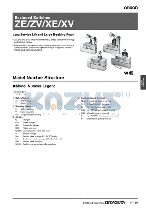 XV2-NA277-2 datasheet - Long Service Life and Large Breaking Power