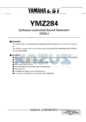 YMZ284 datasheet - Software-controlled Sound Generator (SSGL)