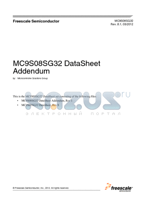 MC9S08SG32 datasheet - Microcontrollers