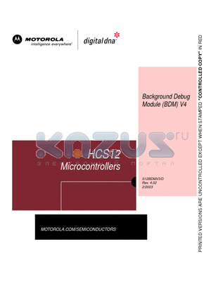 HCS12 datasheet - HCS12 Microcontrollers