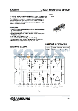 KA22233 datasheet - LINEAR INTEGRATED CIRCUIT