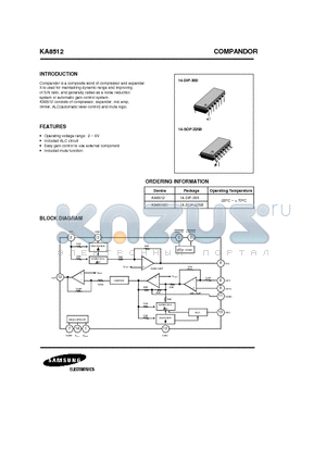 KA8512D datasheet - COMPANDOR