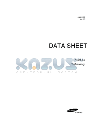 KB2514 datasheet - VIDEO AMP MERGED OSD PROCESSOR FOR MONITORS