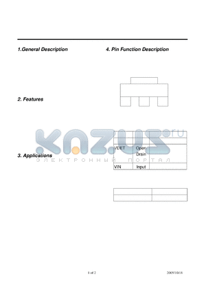 MDT7822 datasheet - Voltage Detector