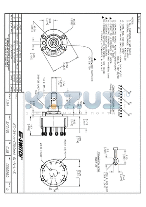 KC-34-A datasheet - E-SWITCH KC-34-A-(30.0mm) 01-N-L-S