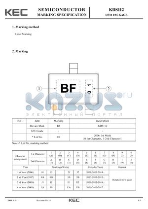 KDS112 datasheet - USM PACKAGE