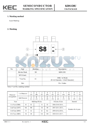 KDS128U datasheet - US6 PACKAGE