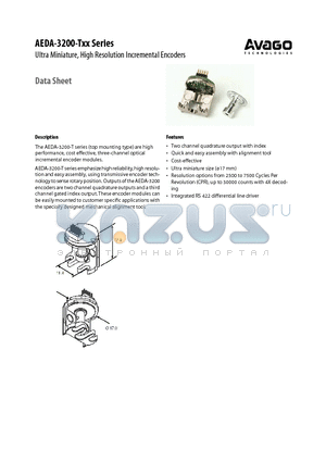 HEDS-8940 datasheet - Ultra Miniature, High Resolution Incremental