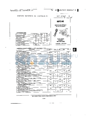 MFE140 datasheet - MFE140