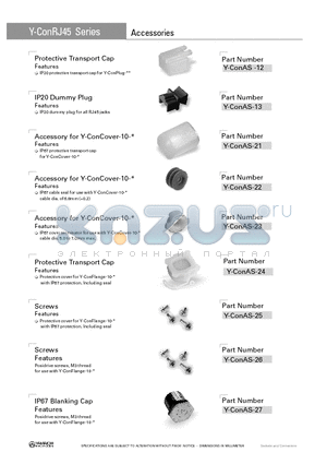 Y-CONRJ45 datasheet - Accessories