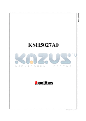 KSH5027AF datasheet - High Voltage and High Reliability