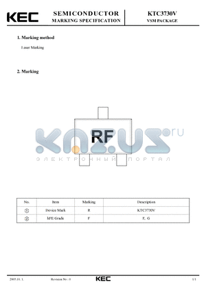 KTC3730V datasheet - VSM PACKAGE