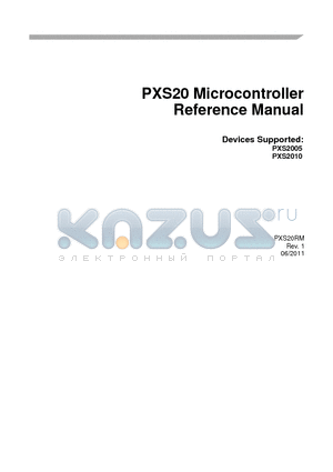PXS20RM datasheet - PXS20 Microcontroller