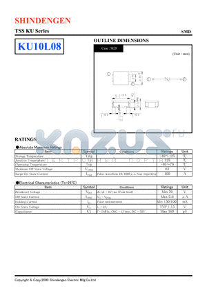 KU10L08 datasheet - TSS KU Series