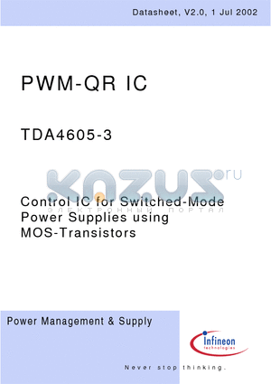 Q67000-A5066 datasheet - Control IC for Switched-Mode Power Supplies using MOS-Transistors