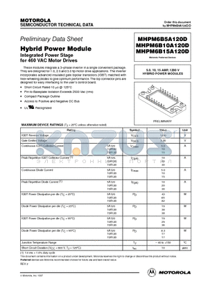 MHPM6B10A120D datasheet - Hybrid Power Module