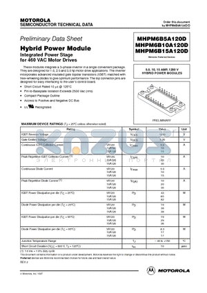 MHPM6B5A120D datasheet - Hybrid Power Module