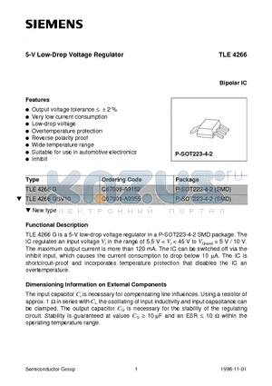 Q67006-A9152 datasheet - 5-V Low-Drop Voltage Regulator
