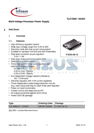 Q67007-A9648 datasheet - Multi-Voltage Processor Power Supply