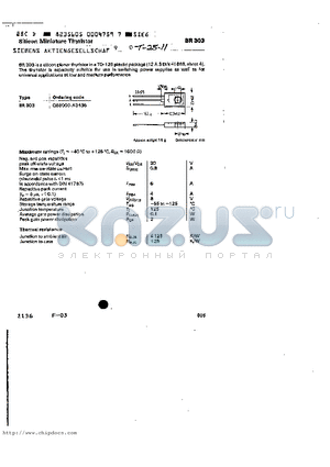 Q68000-A3436 datasheet - SILICON MINIATURE THYRISTOR