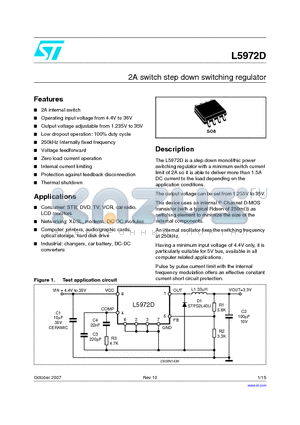 L5972D_0710 datasheet - 2A switch step down switching regulator