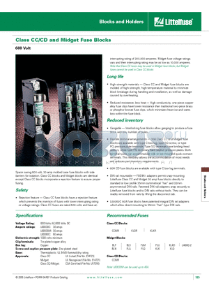 L60030C-1SQ datasheet - Blocks and Holders