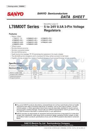 L78M00T_10 datasheet - 5 to 24V 0.5A 3-Pin Voltage Regulators