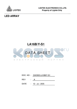 LA16B-Y-S1 datasheet - LED ARRAY