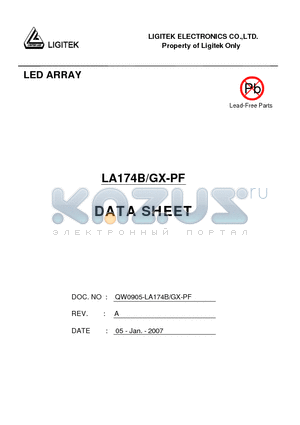 LA174B-GX-PF datasheet - LED ARRAY